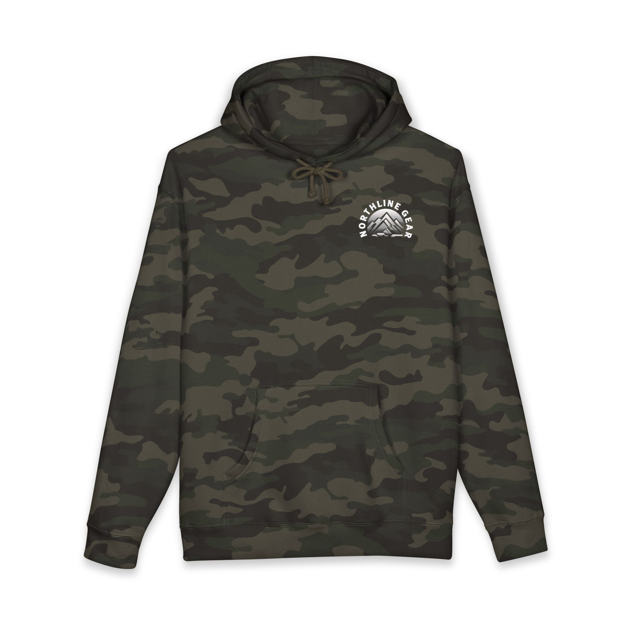Hoodie — Chocolate Lab Retriever with Duck Decoy Hunting Design