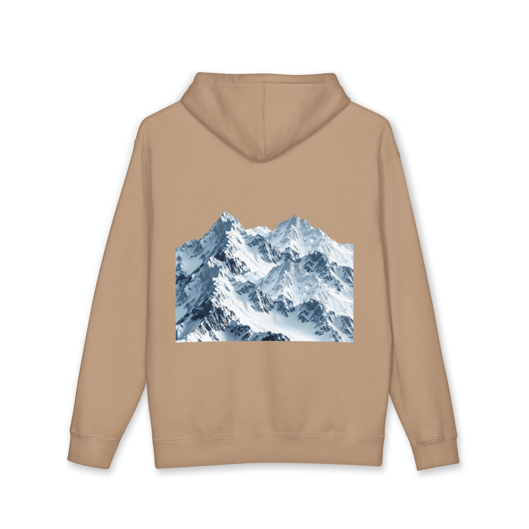 Mountain Vibes Hoodie — Scenic Snow Peak Graphic Hooded Sweatshirt