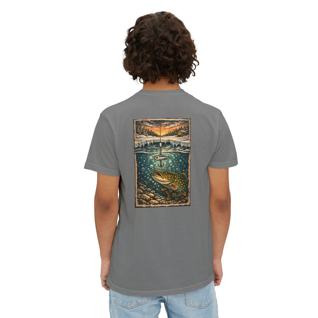 Fishing Pocket T-Shirt — Trout Lake Art Tee