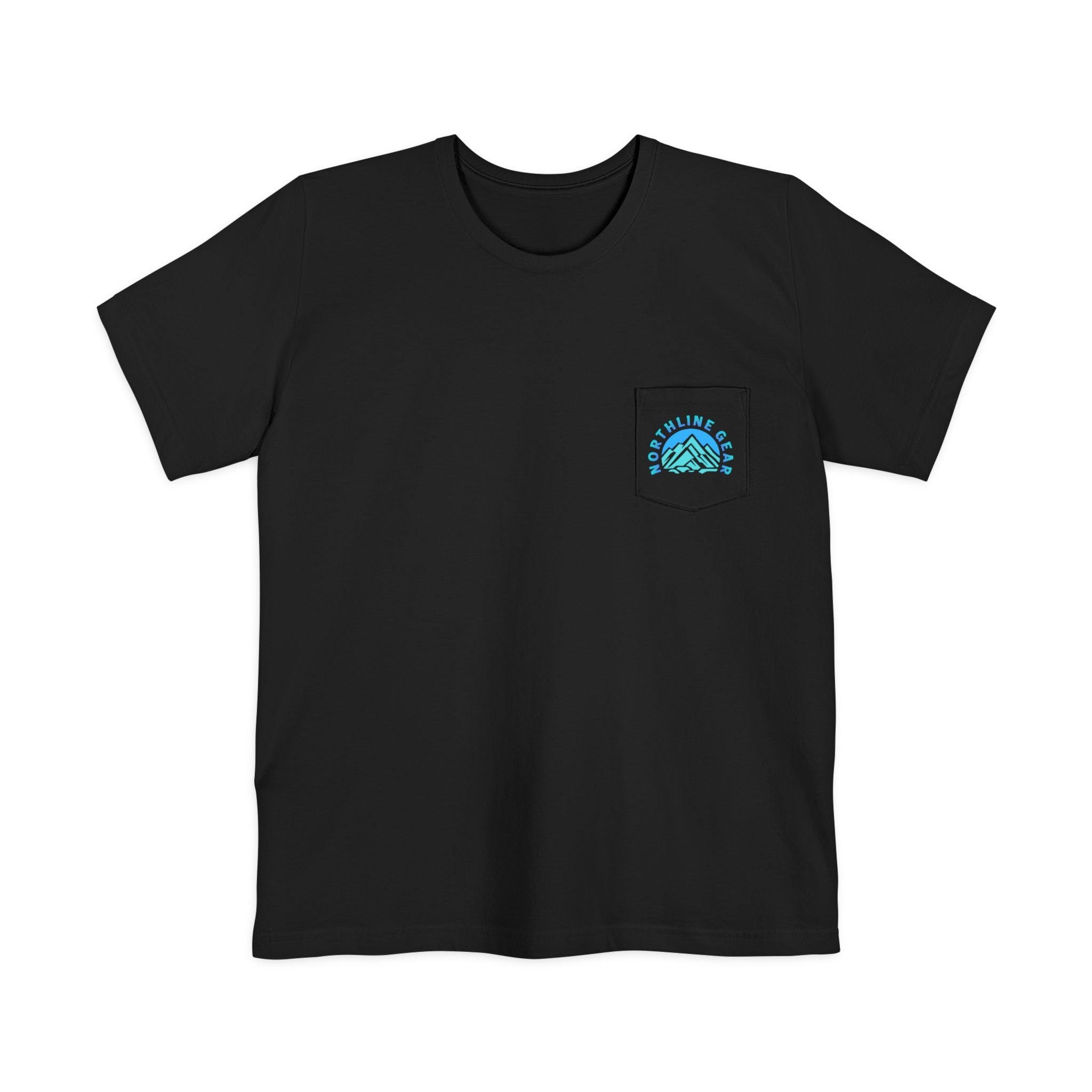 Pocket T-Shirt — 'Northline' Neon Pike Fishing Tee