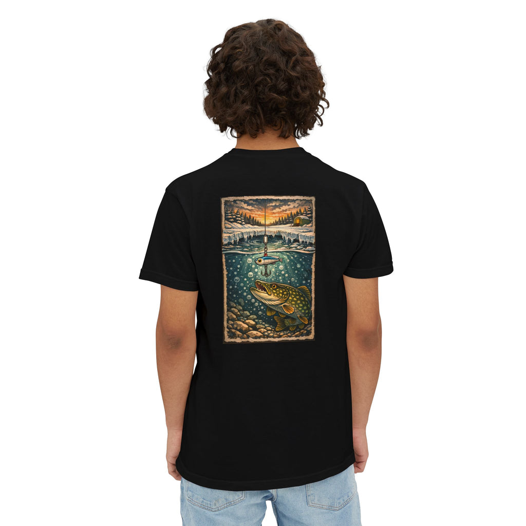 Fishing Pocket T-Shirt — Trout Lake Art Tee