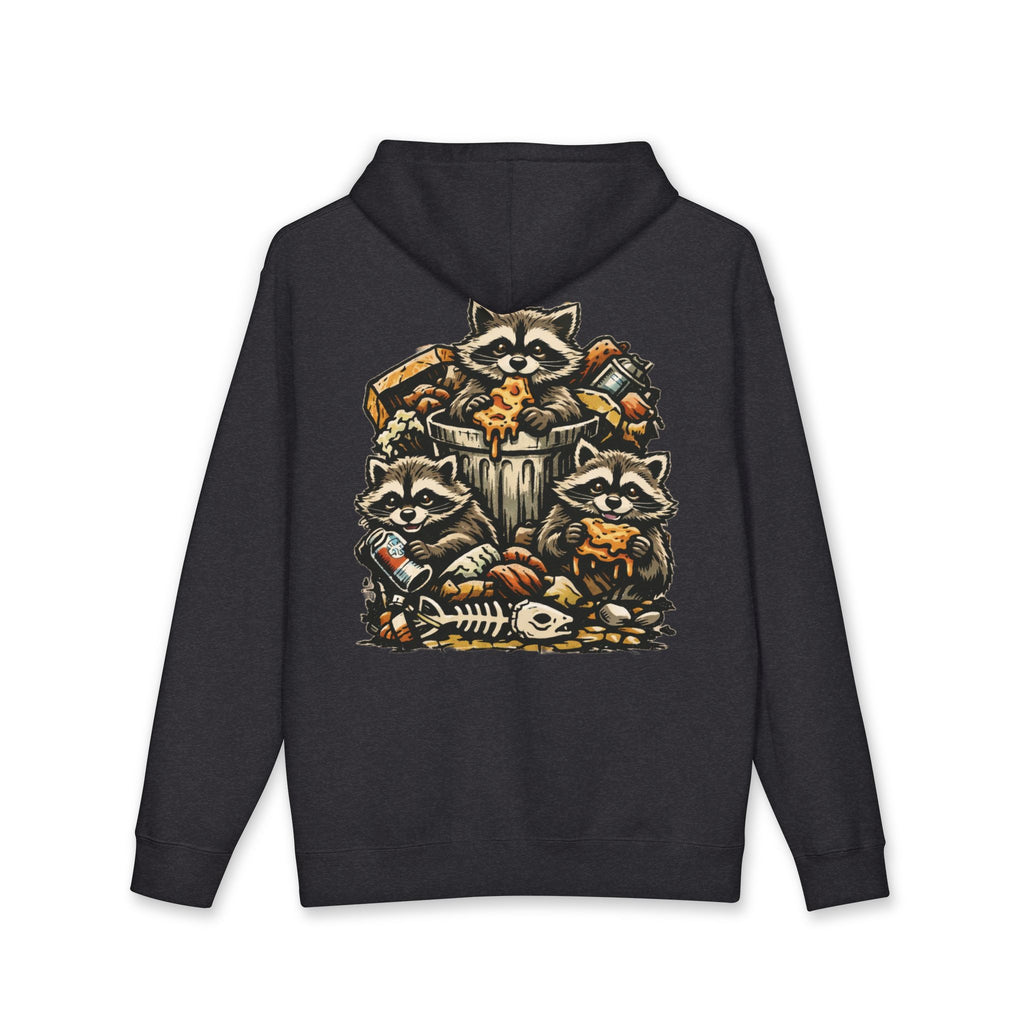 Raccoon Crew Hoodie — Woodland Trash-Panda Graphic Hooded Sweatshirt