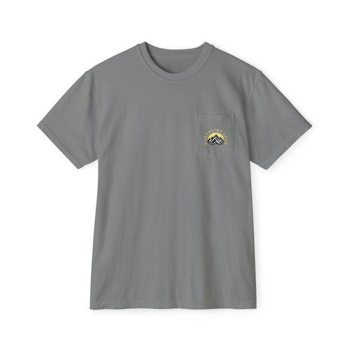 Fishing Pocket T-Shirt — Ice fishing Lake Art Tee