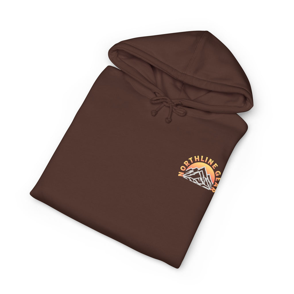 Hoodie — Chocolate Lab Retriever with Duck Decoy Hunting Design