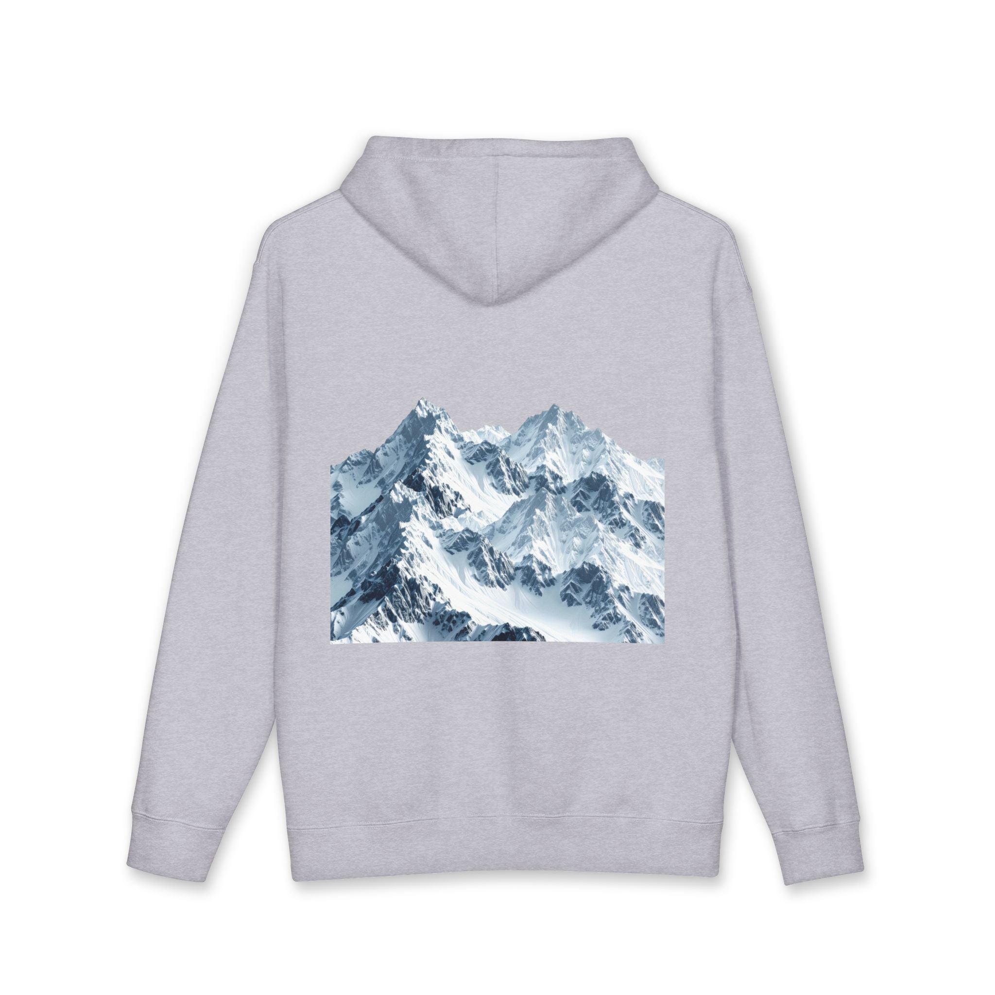 Mountain Vibes Hoodie — Scenic Snow Peak Graphic Hooded Sweatshirt