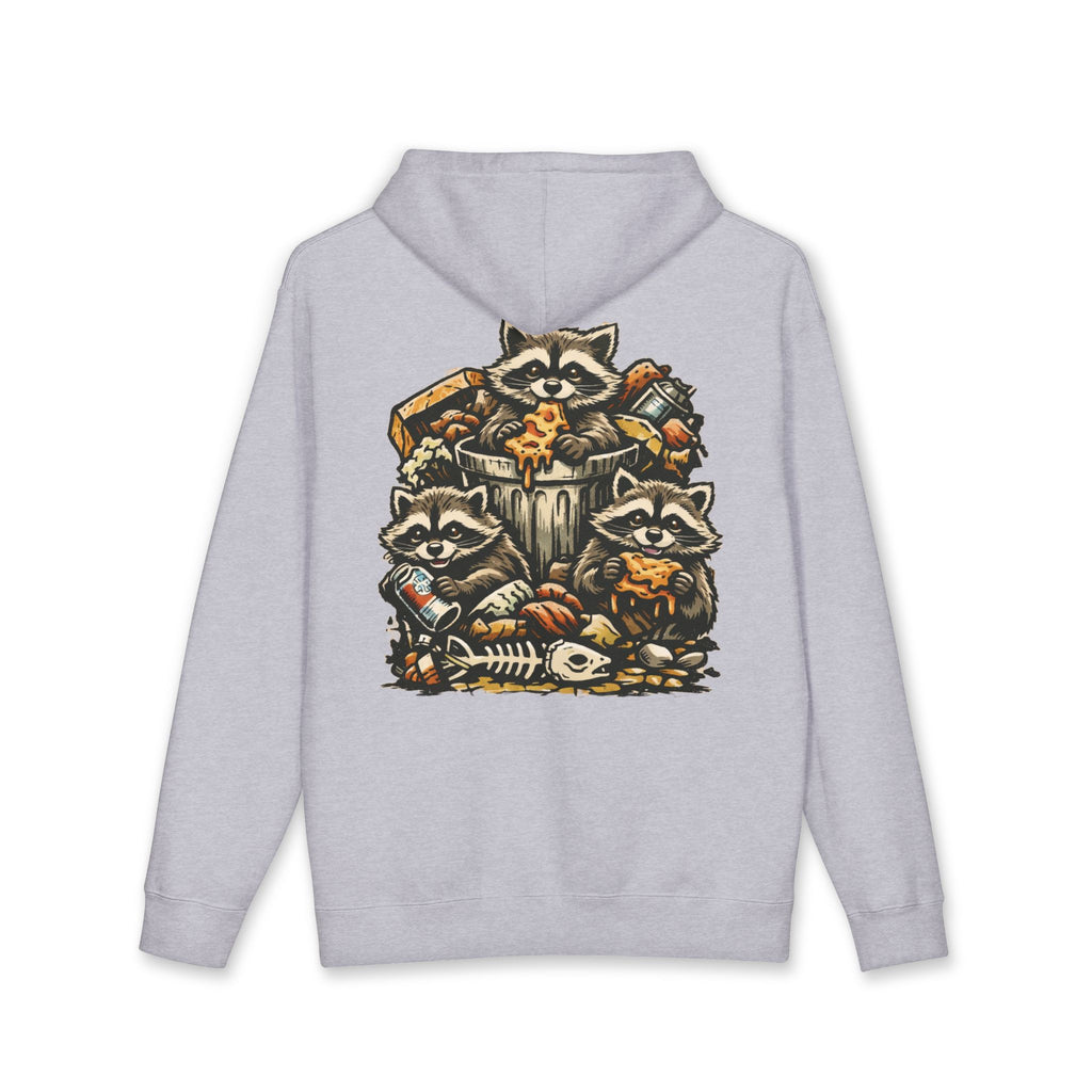 Raccoon Crew Hoodie — Woodland Trash-Panda Graphic Hooded Sweatshirt