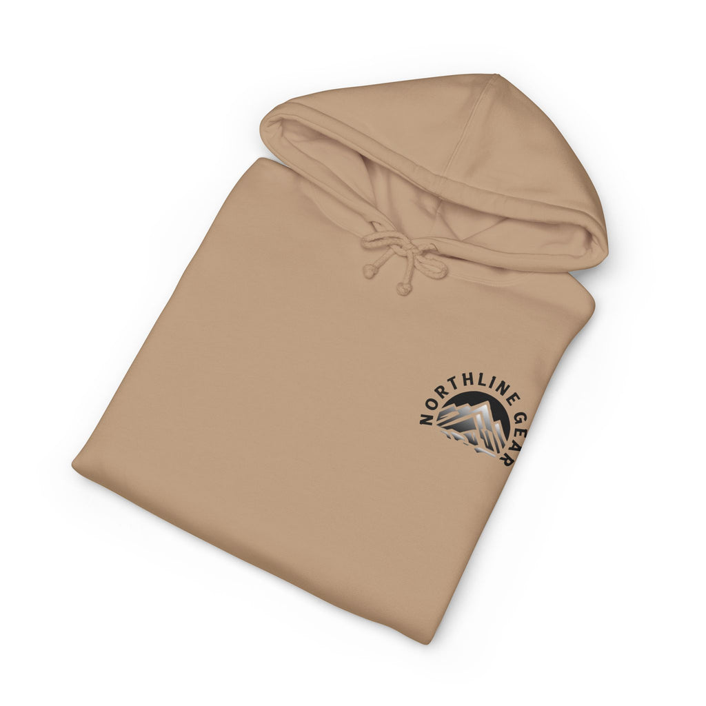 Mountain Vibes Hoodie — Scenic Snow Peak Graphic Hooded Sweatshirt