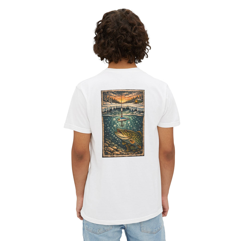 Fishing Pocket T-Shirt — Trout Lake Art Tee